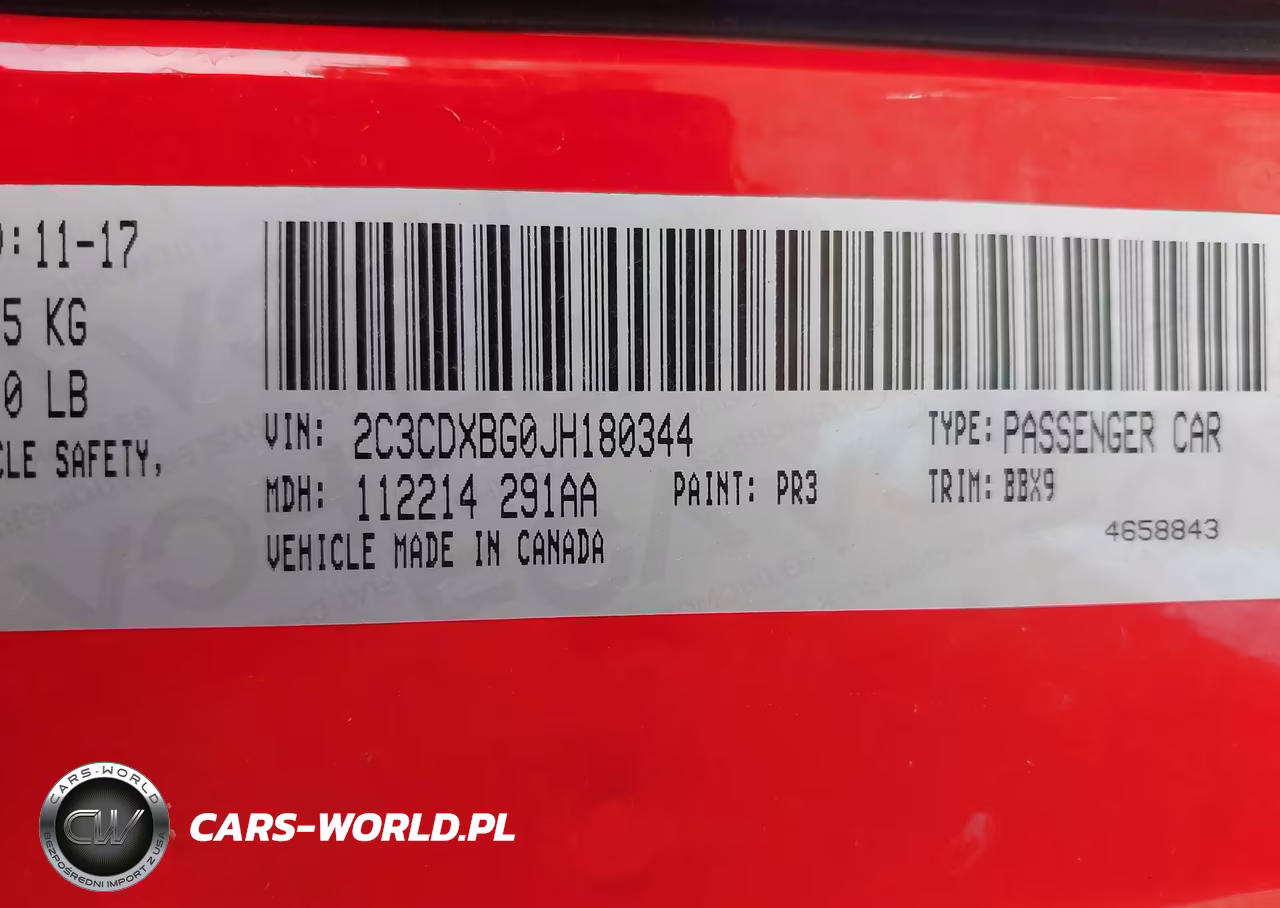 2018 Dodge Charger Sxt Rwd VIN:2C3CDXBG0JH180344 - 9
