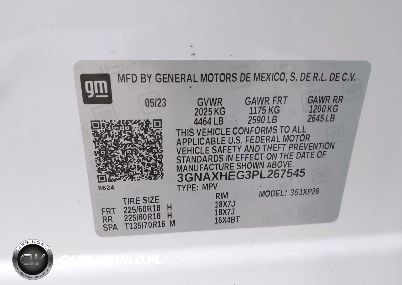 2023 Chevrolet Equinox Fwd Ls VIN:3GNAXHEG3PL267545 - 9
