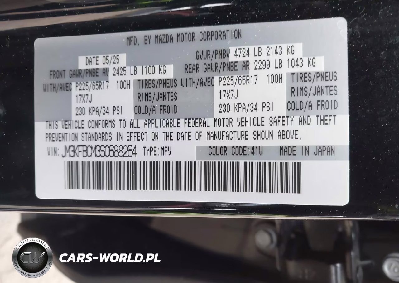 2025 Mazda Cx-5 2.5 S Preferred VIN:JM3KFBCM3S0688264 - 9