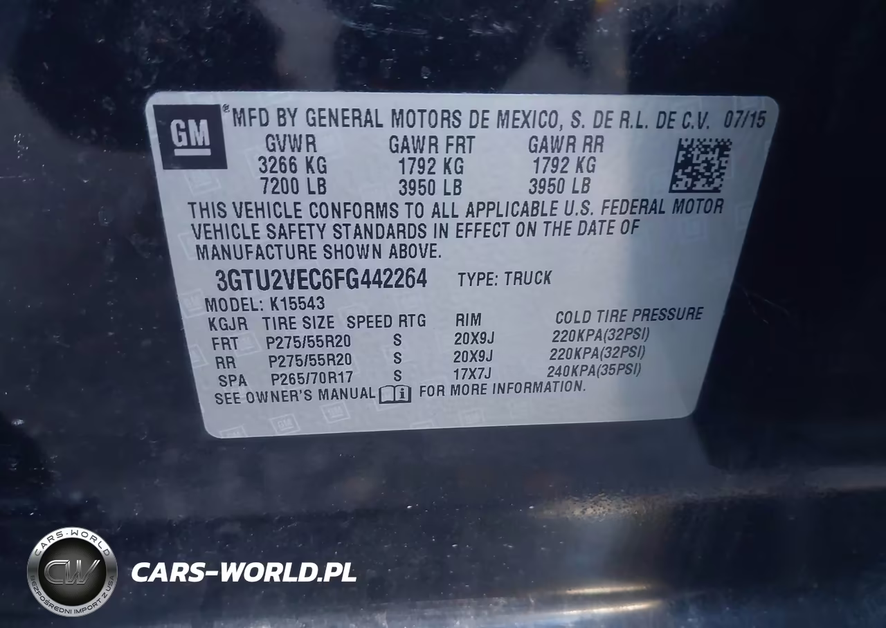2015 GMC Sierra 1500 Slt VIN:3GTU2VEC6FG442264 - 9