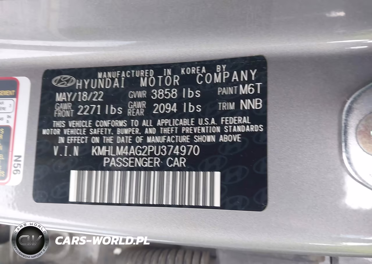 2023 Hyundai Elantra Sel VIN:KMHLM4AG2PU374970 - 9