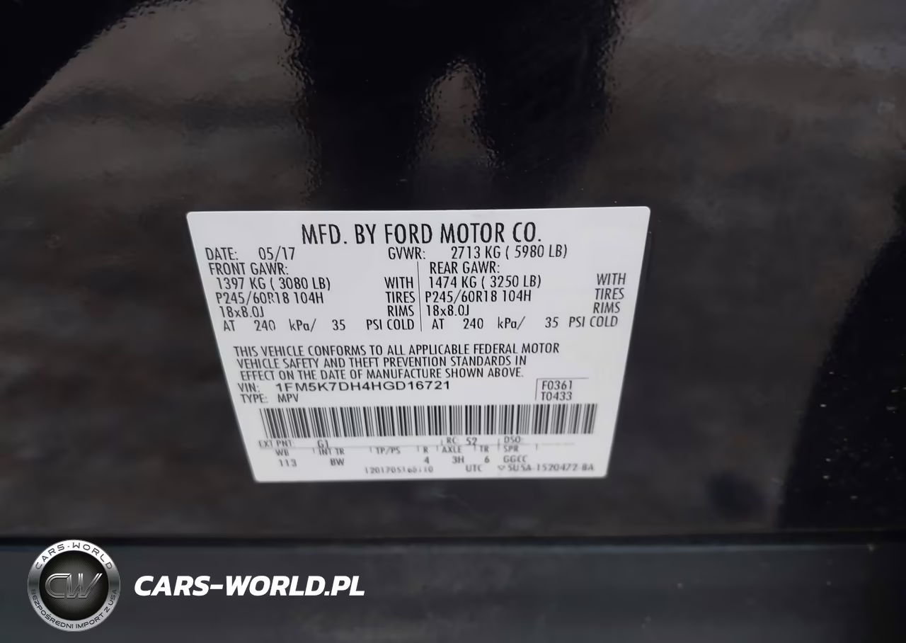 2017 Ford Explorer Xlt VIN:1FM5K7DH4HGD16721 - 9