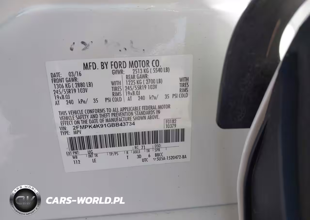 2016 Ford Edge Titanium VIN:2FMPK4K91GBB43734 - 9