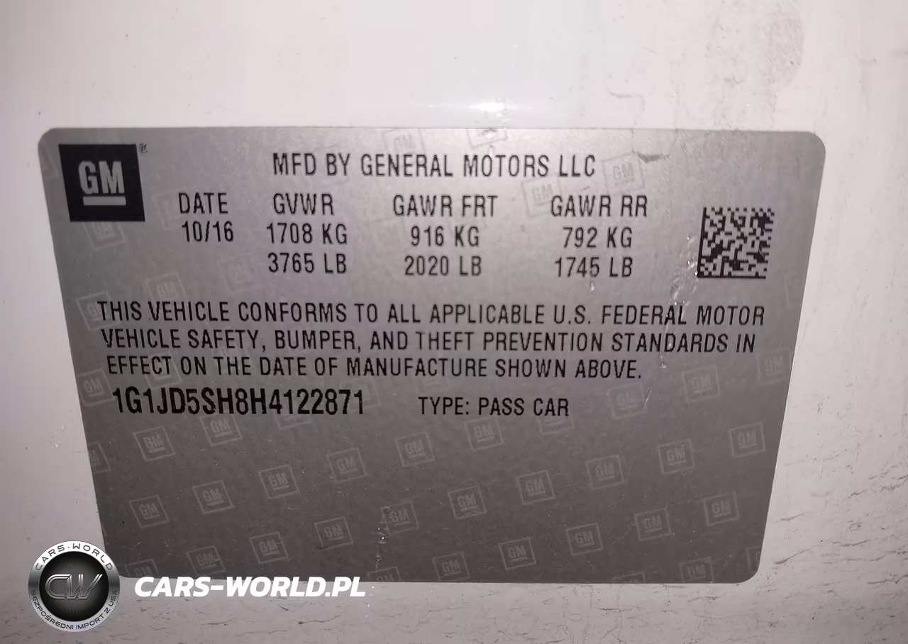 2017 Chevrolet Sonic Lt Auto VIN:1G1JD5SH8H4122871 - 9