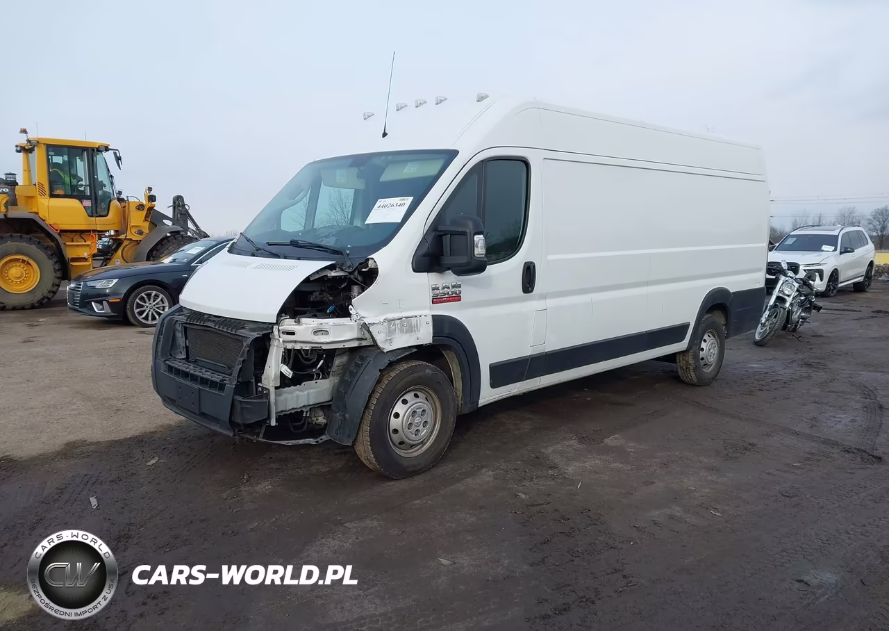 2021 Ram Promaster 3500 Cargo Van High Roof 159 Wb Ext VIN:3C6MRVJG9ME557977 - 2