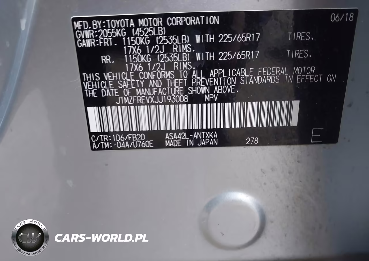 2018 Toyota Rav4 Le VIN:JTMZFREVXJJ193008 - 9