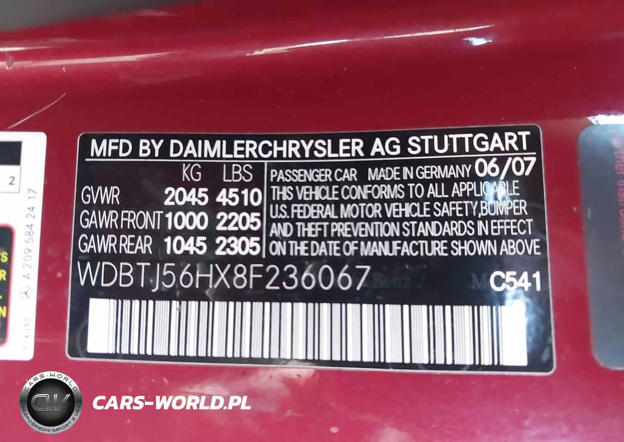 2008 Mercedes-Benz Clk 350 VIN:WDBTJ56HX8F236067 - 9
