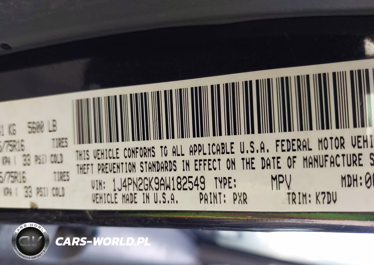 2010 Jeep Liberty Sport VIN:1J4PN2GK9AW182549 - 9