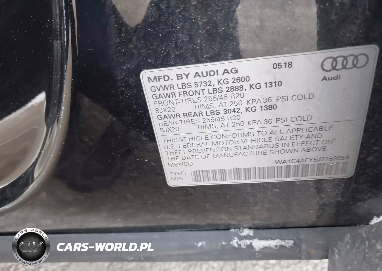 2018 Audi Sq5 3.0T Premium Plus VIN:WA1C4AFY5J2183058 - 9