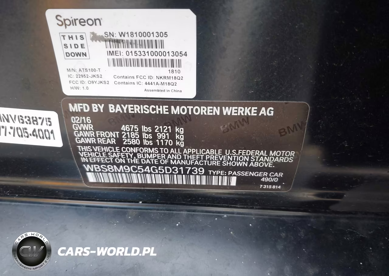 2016 BMW M3 VIN:WBS8M9C54G5D31739 - 9