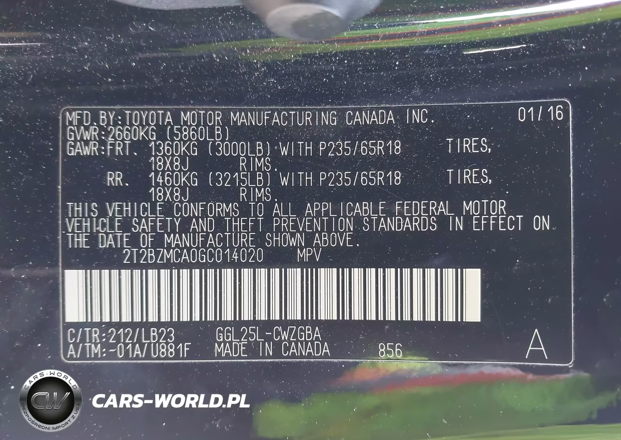 2016 Lexus Rx 350 VIN:2T2BZMCA0GC014020 - 9