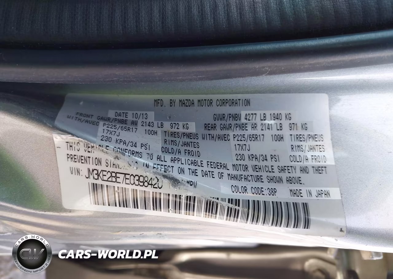 2014 Mazda Cx-5 Sport VIN:JM3KE2BE7E0398420 - 9