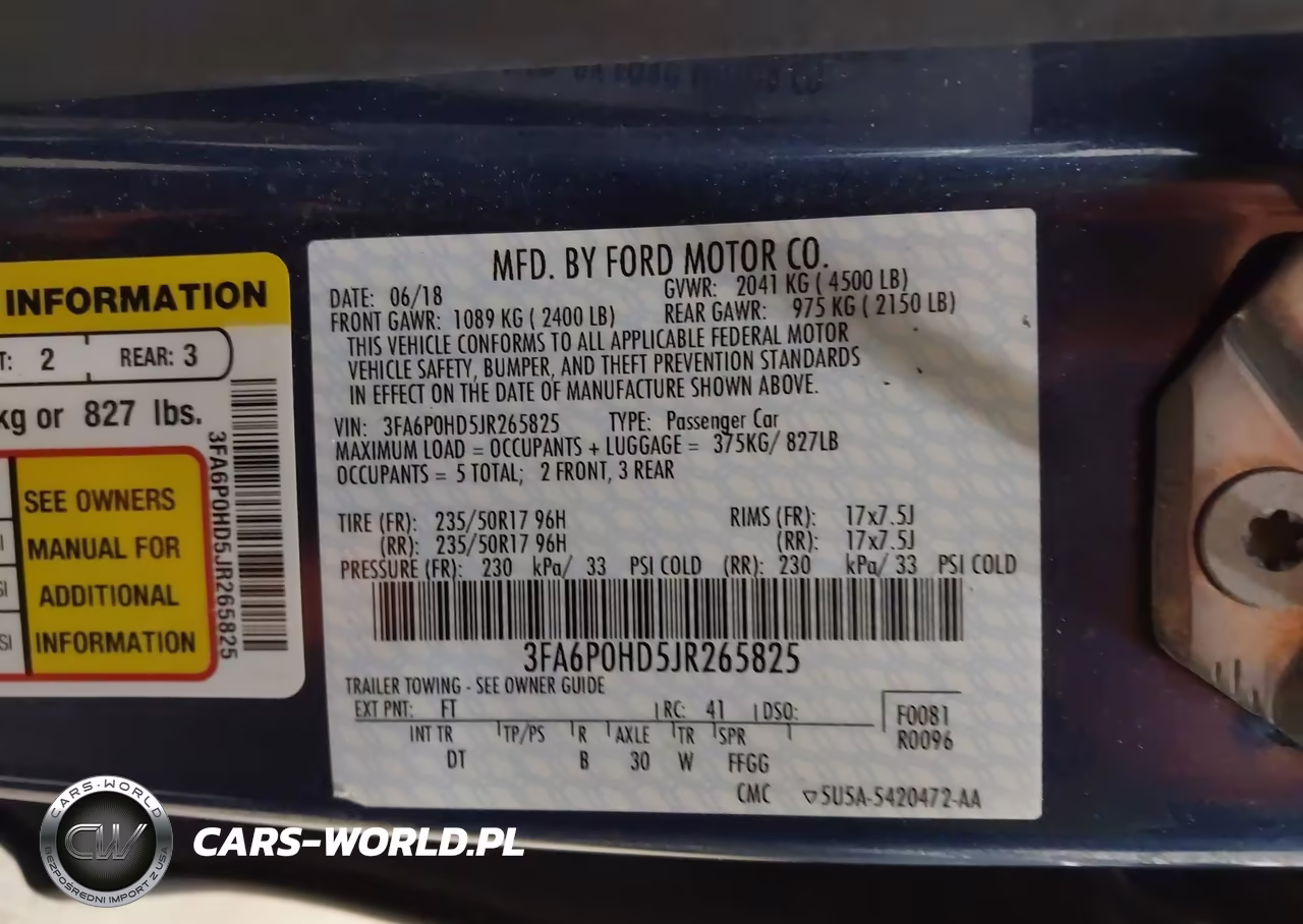 2018 Ford Fusion Se VIN:3FA6P0HD5JR265825 - 9
