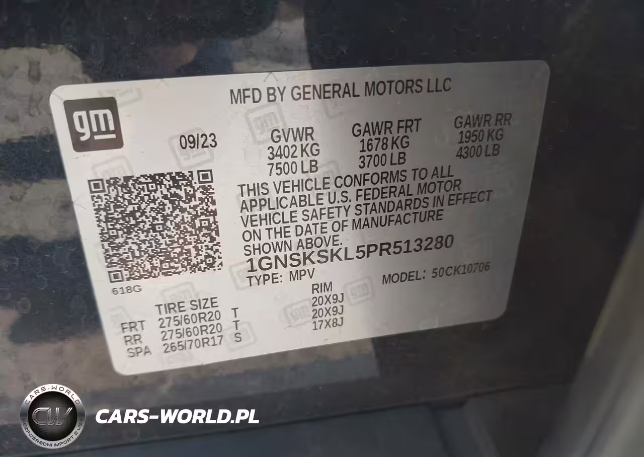 2023 Chevrolet Tahoe 4Wd Premier VIN:1GNSKSKL5PR513280 - 9