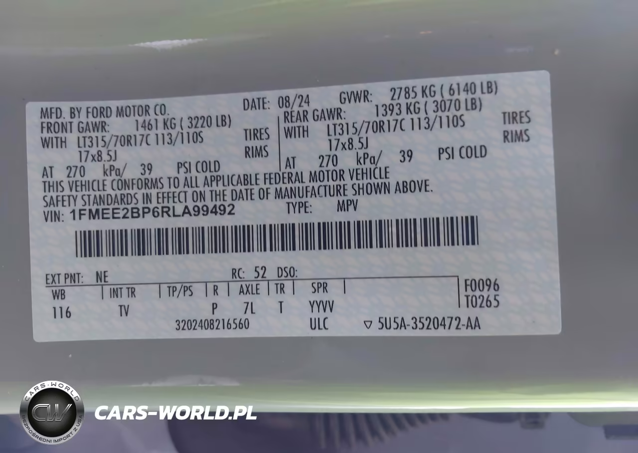 2024 Ford Bronco Wildtrak VIN:1FMEE2BP6RLA99492 - 9