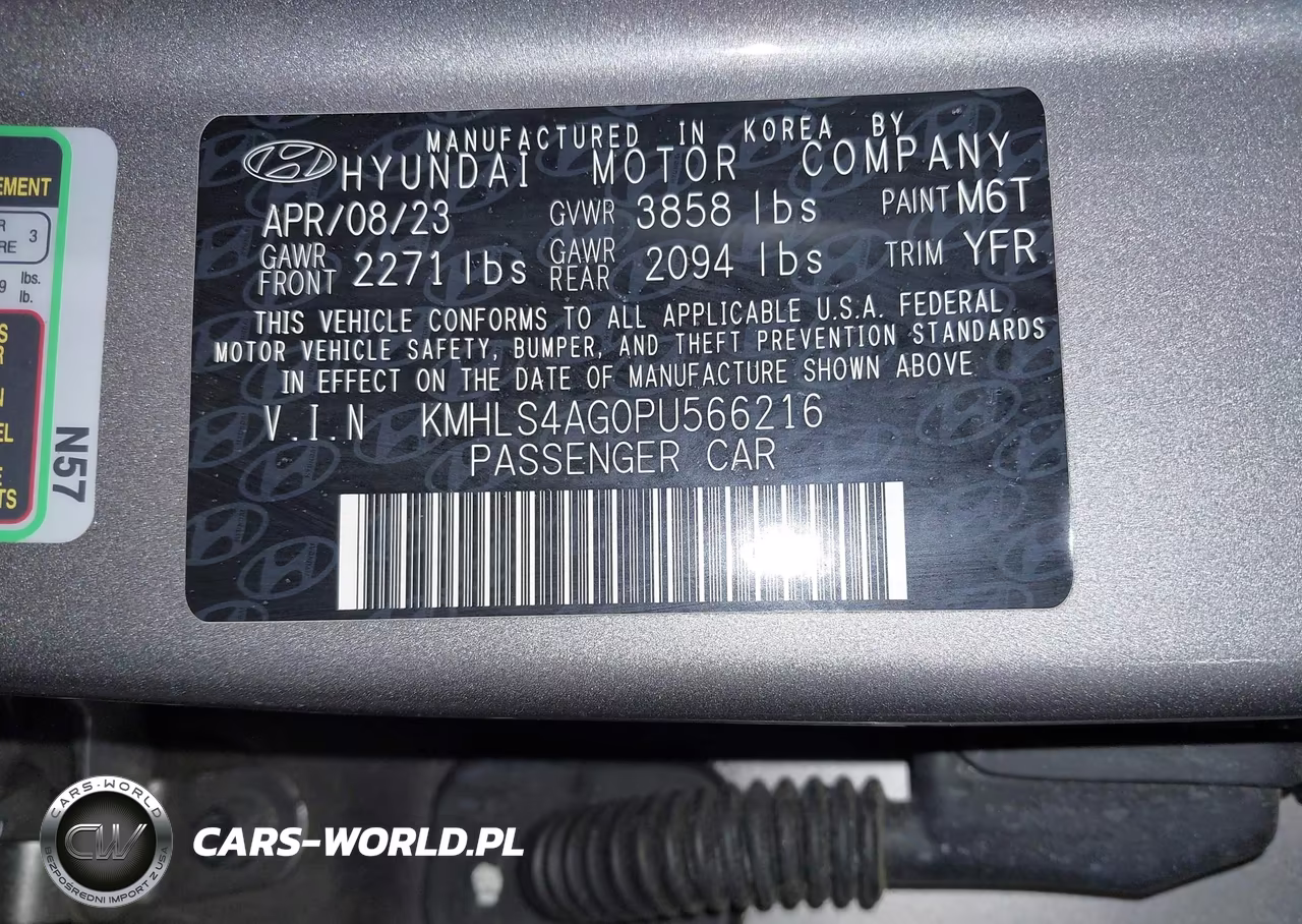 2023 Hyundai Elantra Sel VIN:KMHLS4AG0PU566216 - 9
