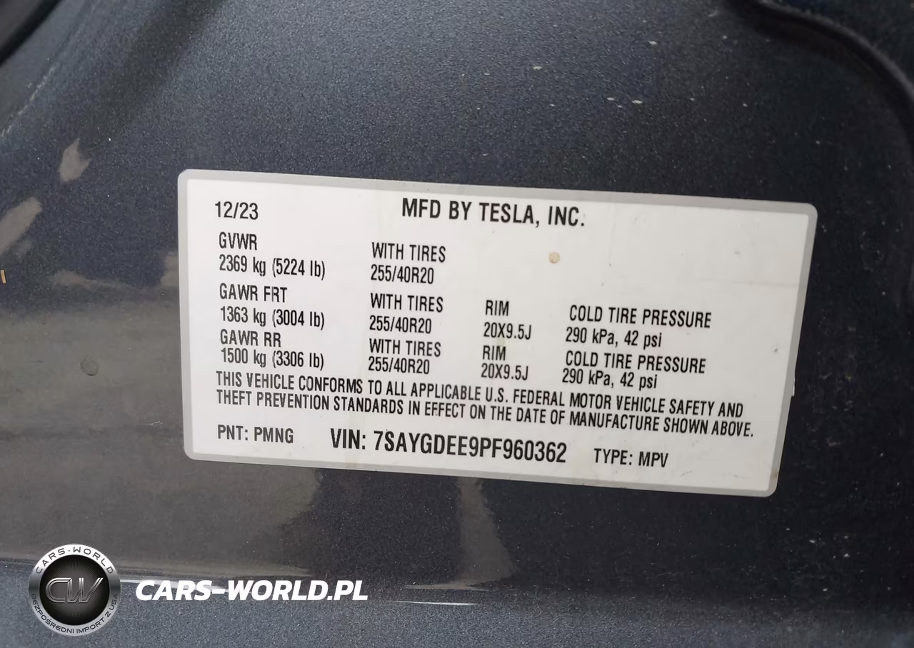 2023 Tesla Model Y Awd-Long Range Dual Motor All-Wheel Drive VIN:7SAYGDEE9PF960362 - 9