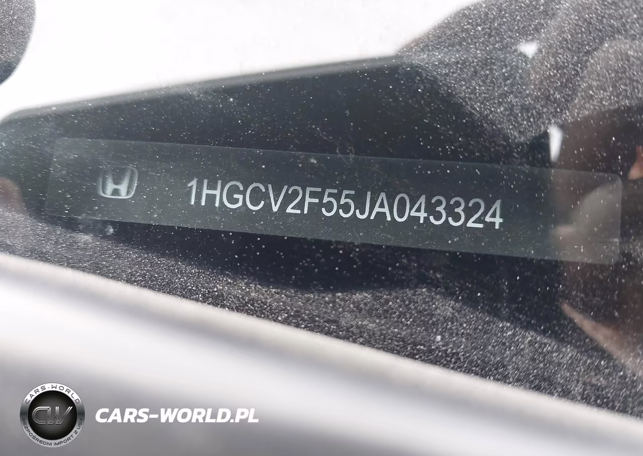 2018 Honda Accord Ex-L 2.0T VIN:1HGCV2F55JA043324 - 9