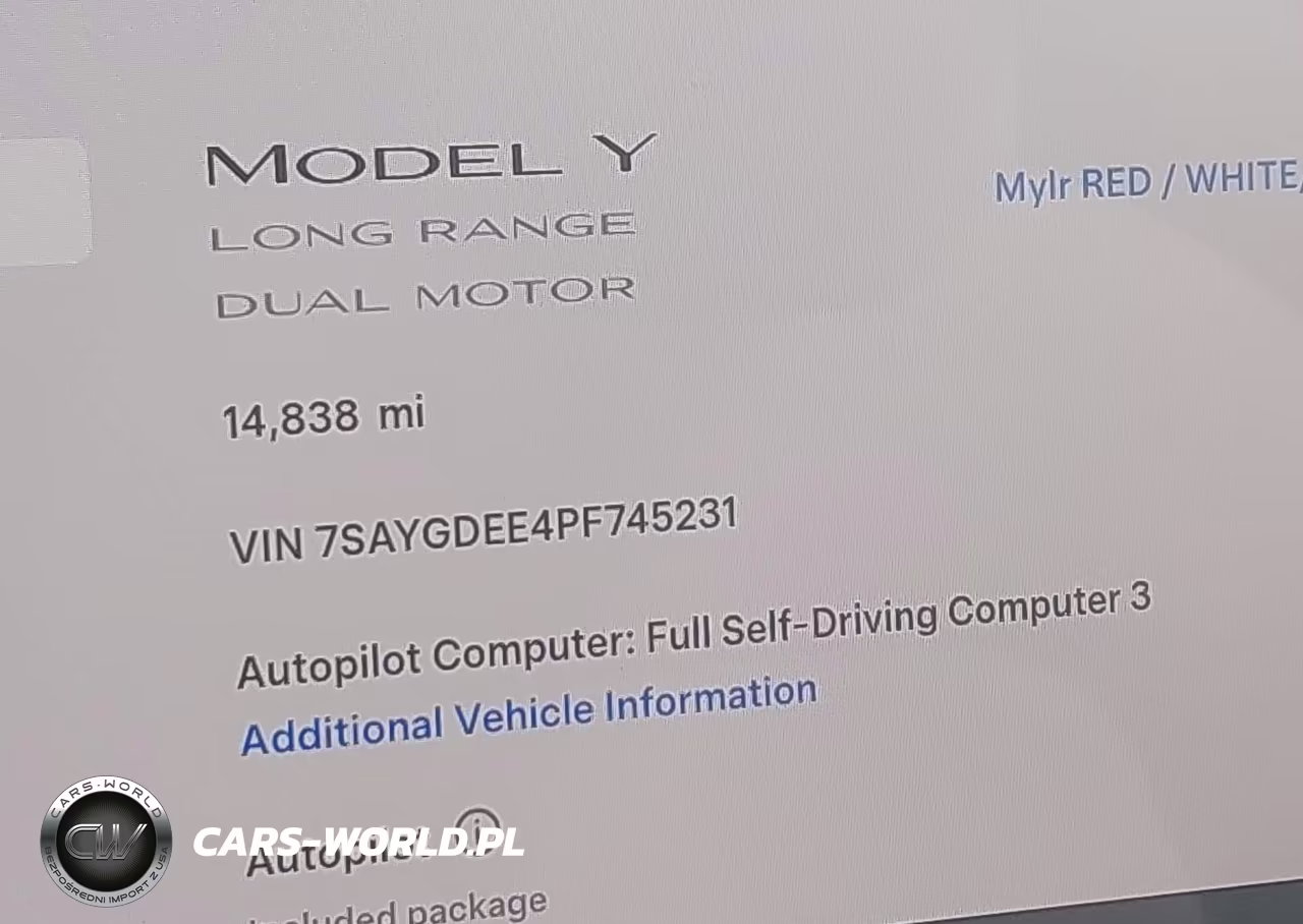 2023 Tesla Model Y Awd-Long Range Dual Motor All-Wheel Drive VIN:7SAYGDEE4PF745231 - 15