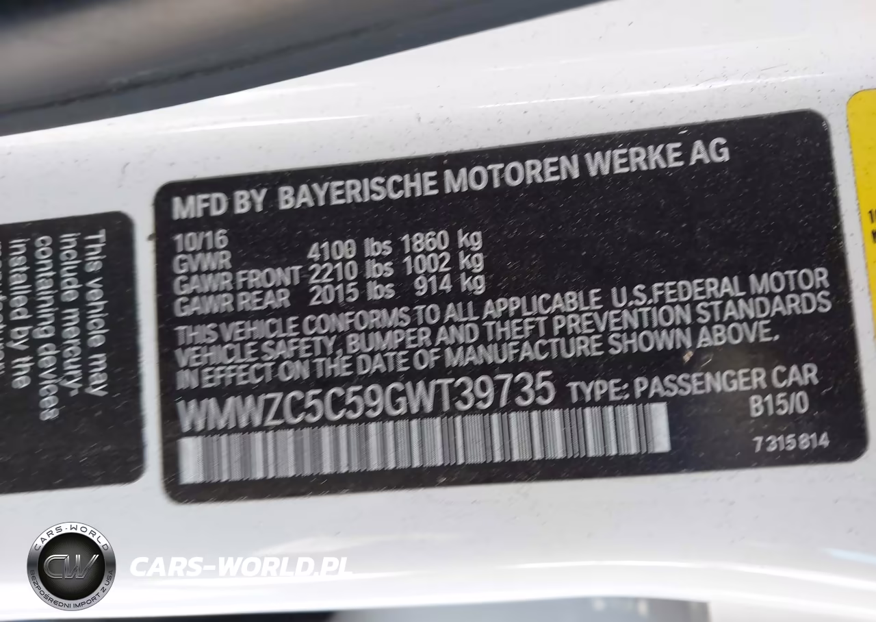 2016 Mini Countryman Cooper S VIN:WMWZC5C59GWT39735 - 9
