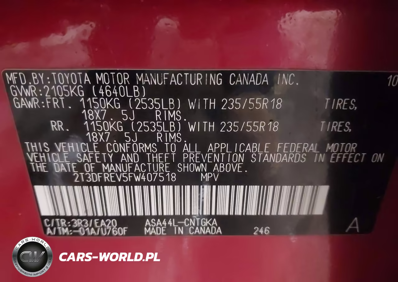 2015 Toyota Rav4 Limited VIN:2T3DFREV5FW407518 - 9