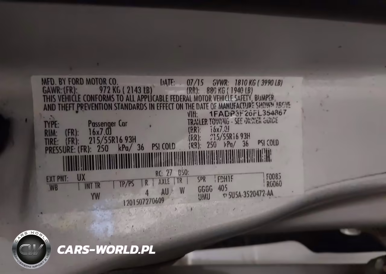 2015 Ford Focus Se VIN:1FADP3F26FL354867 - 9