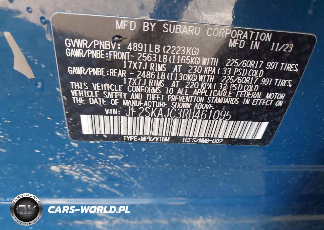2024 Subaru Forester Wilderness VIN:JF2SKAJC3RH461095 - 9