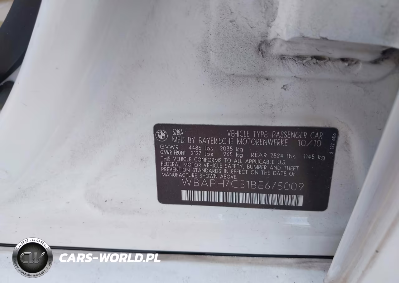 2011 BMW 328I VIN:WBAPH7C51BE675009 - 9