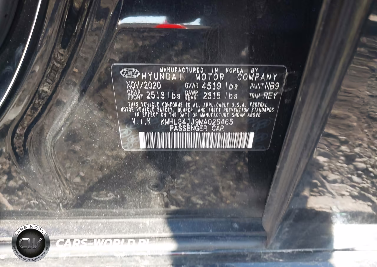 2021 Hyundai Sonata Sel VIN:KMHL34JJ9MA026465 - 9