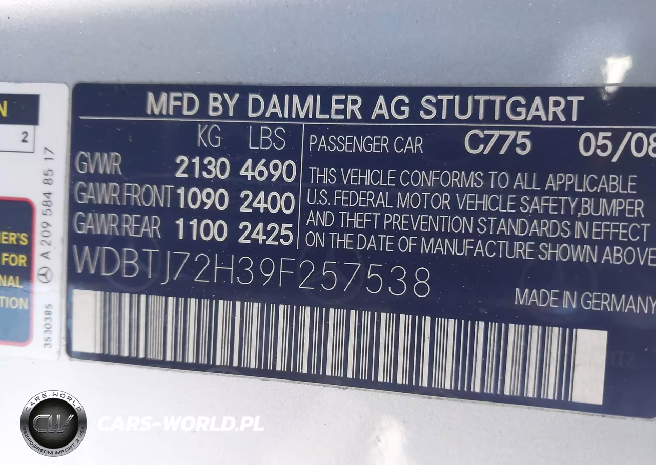 2009 Mercedes-Benz Clk 550 VIN:WDBTJ72H39F257538 - 9