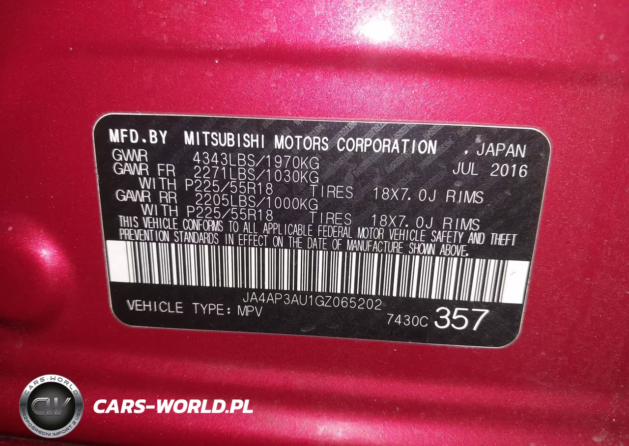 2016 Mitsubishi Outlander Sport 2.0 Es VIN:JA4AP3AU1GZ065202 - 9