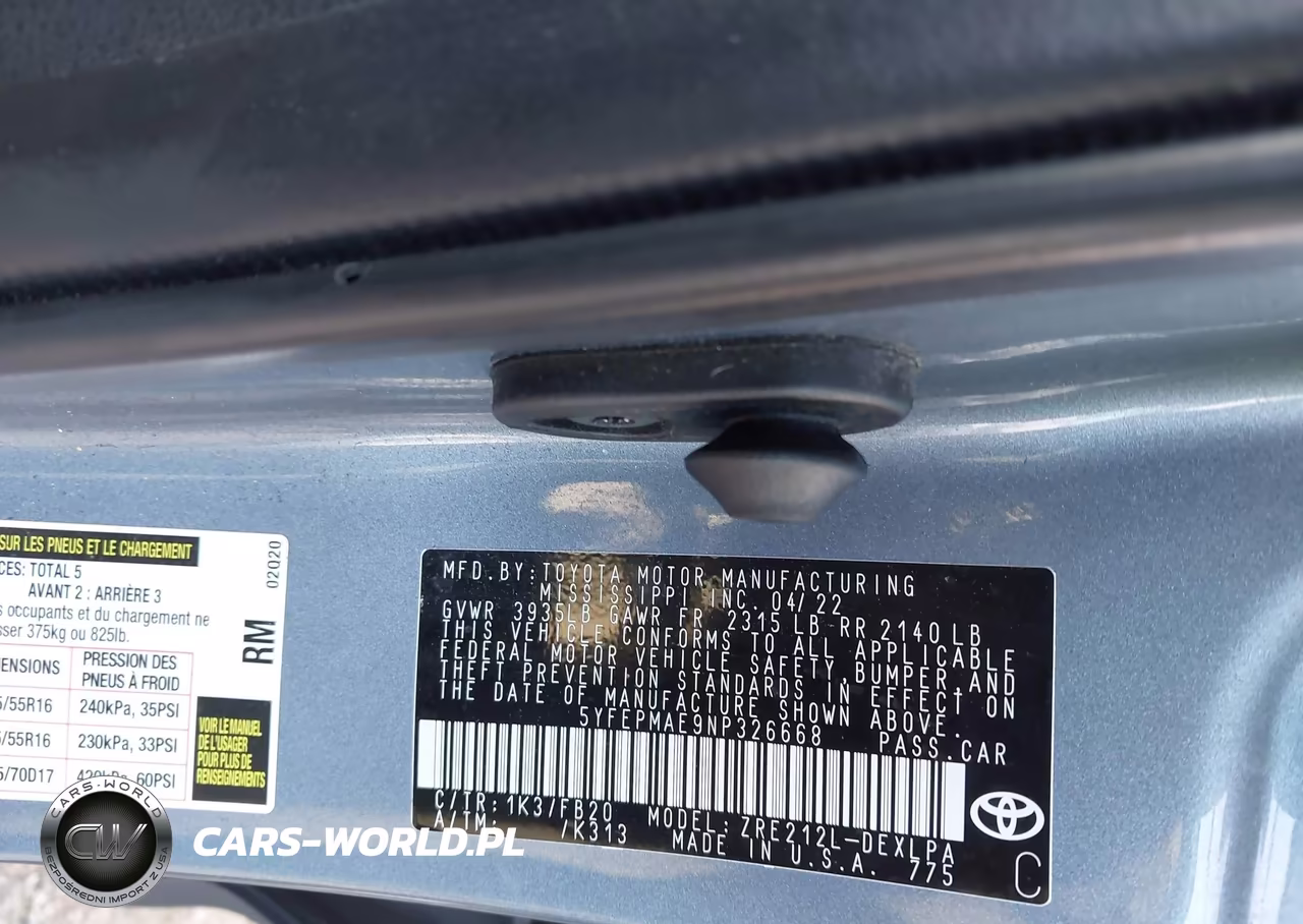 2022 Toyota Corolla Le VIN:5YFEPMAE9NP326668 - 9