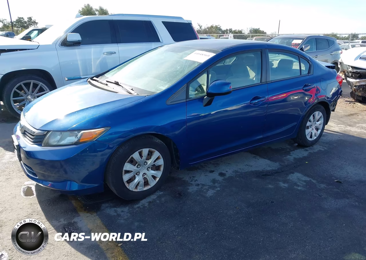 2012 Honda Civic Lx VIN:19XFB2F59CE322733 - 2