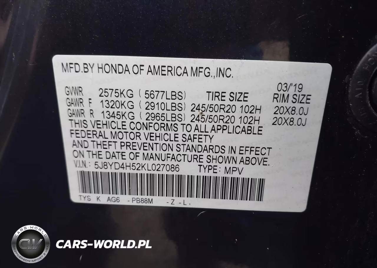 2019 Acura Mdx Tech Pkg VIN:5J8YD4H52KL027086 - 9