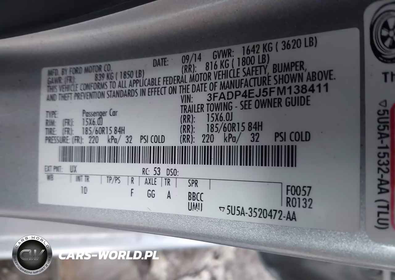2015 Ford Fiesta Se VIN:3FADP4EJ5FM138411 - 9
