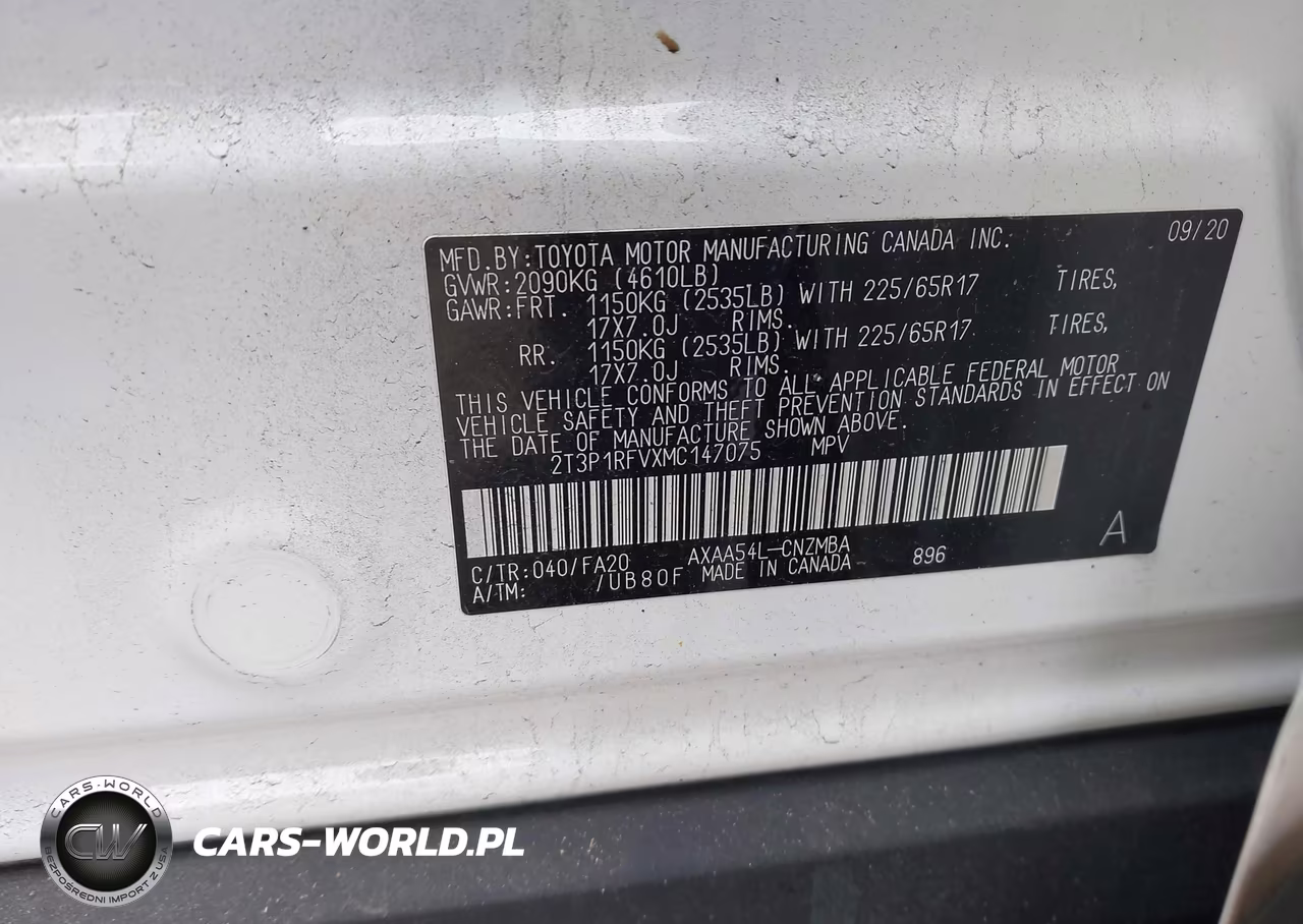 2021 Toyota Rav4 Xle VIN:2T3P1RFVXMC147075 - 9