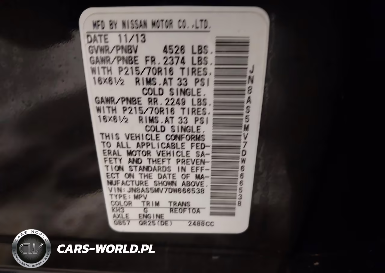 2013 Nissan Rogue S VIN:JN8AS5MV7DW666538 - 9