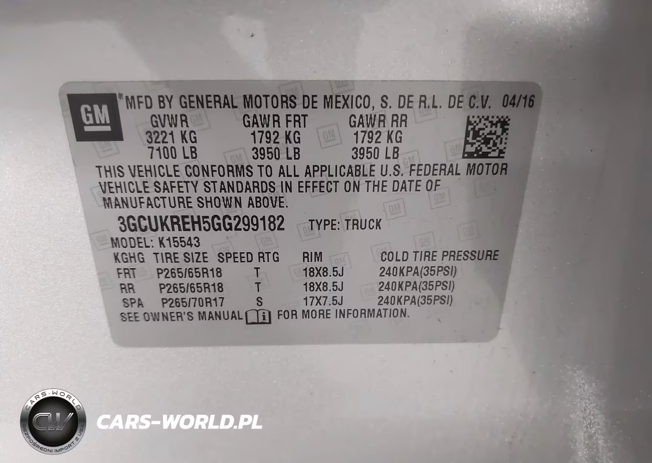 2016 Chevrolet Silverado 1500 2Lt VIN:3GCUKREH5GG299182 - 9
