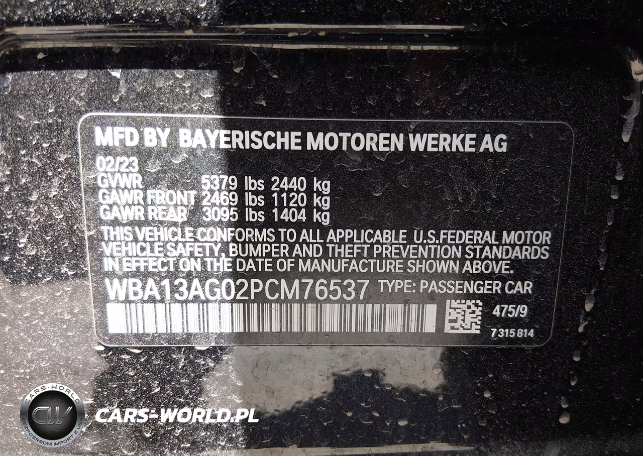 2023 BMW 530E VIN:WBA13AG02PCM76537 - 9