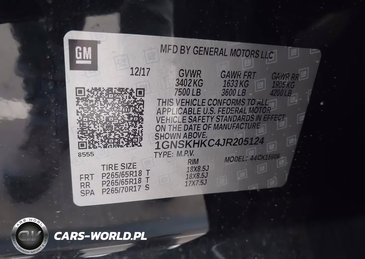 2018 Chevrolet Suburban Lt VIN:1GNSKHKC4JR205124 - 9