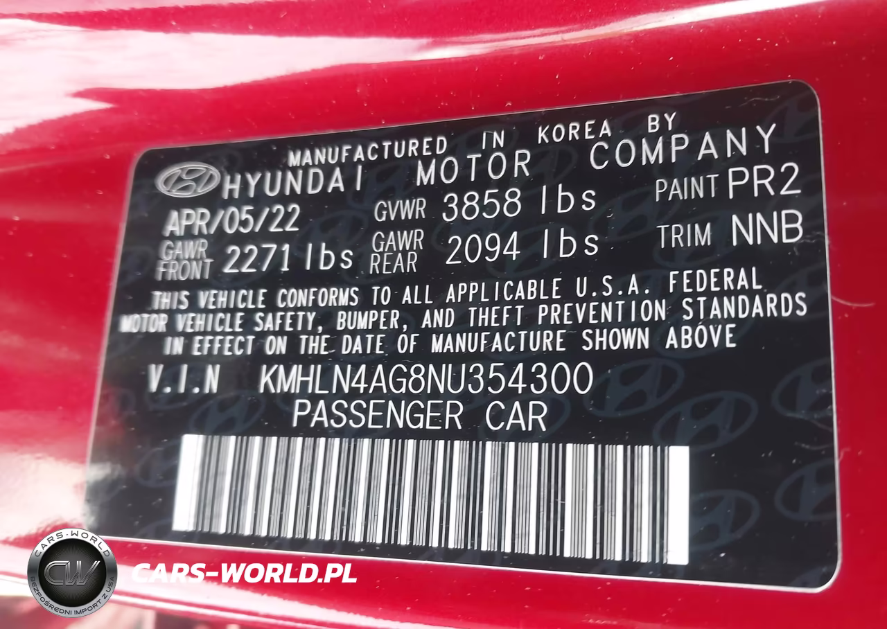 2022 Hyundai Elantra Sel VIN:KMHLN4AG8NU354300 - 9