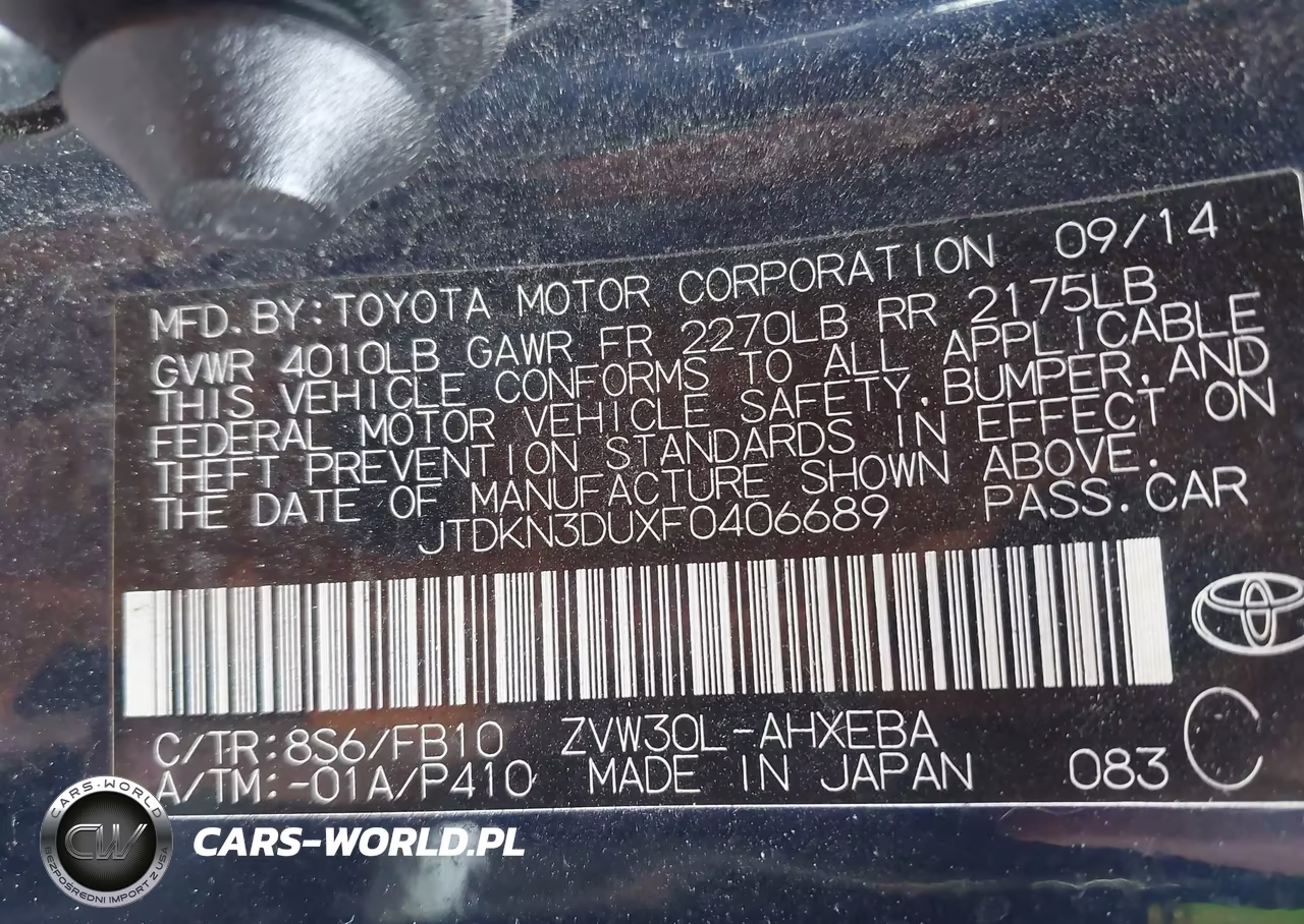 2015 Toyota Prius Three VIN:JTDKN3DUXF0406689 - 9