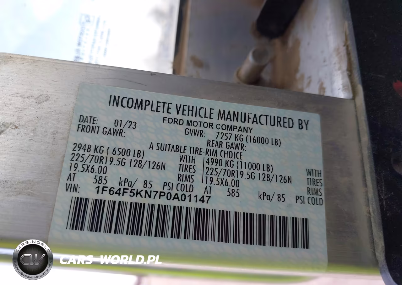 2023 Ford F-59 Commercial Stripped VIN:1F64F5KN7P0A01147 - 8