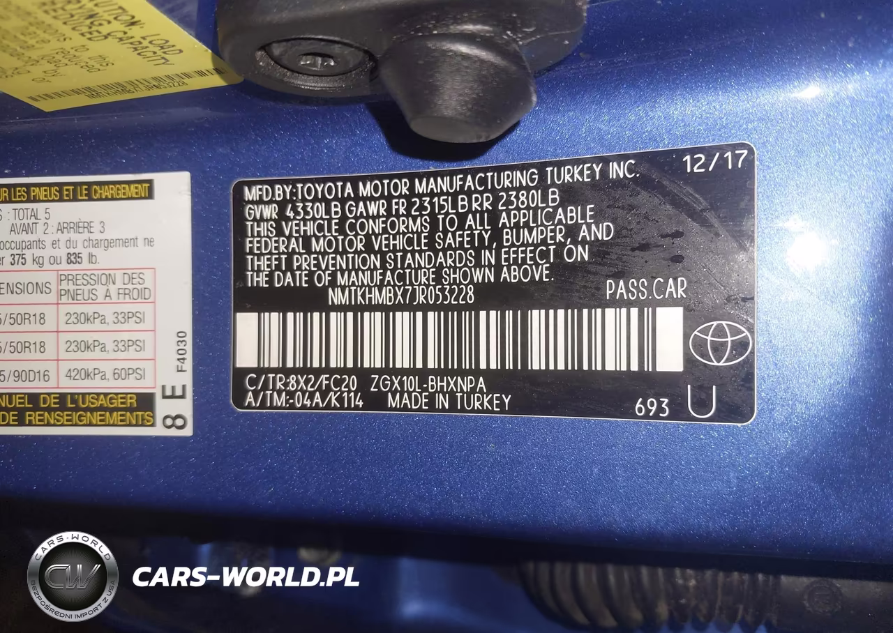 2018 Toyota C-Hr Xle Premium VIN:NMTKHMBX7JR053228 - 9