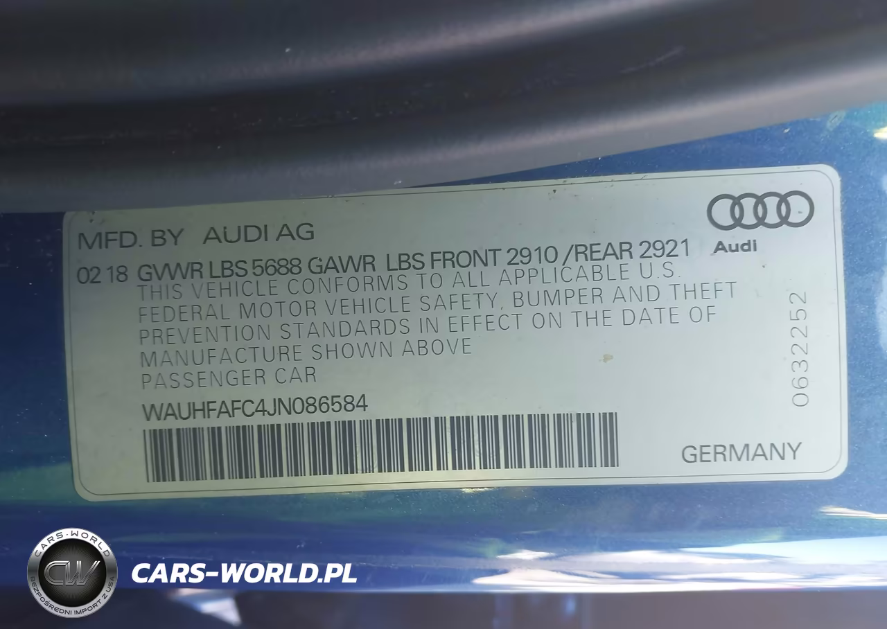 2018 Audi S6 4.0T Premium Plus VIN:WAUHFAFC4JN086584 - 9