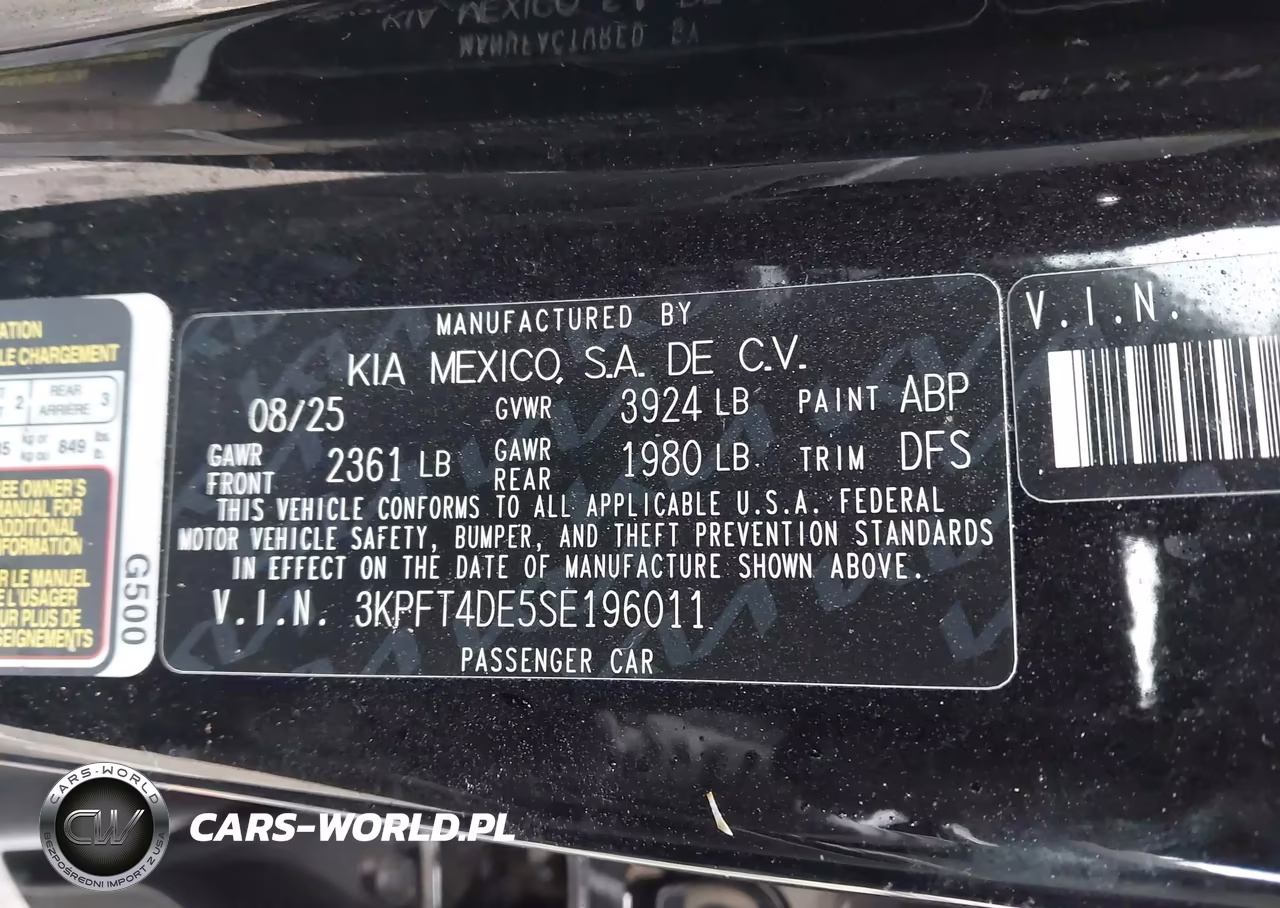 2025 Kia K4 Lxs VIN:3KPFT4DE5SE196011 - 9