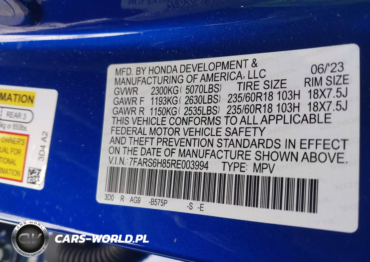 2024 Honda Cr-V Hybrid Sport-L VIN:7FARS6H85RE003994 - 9