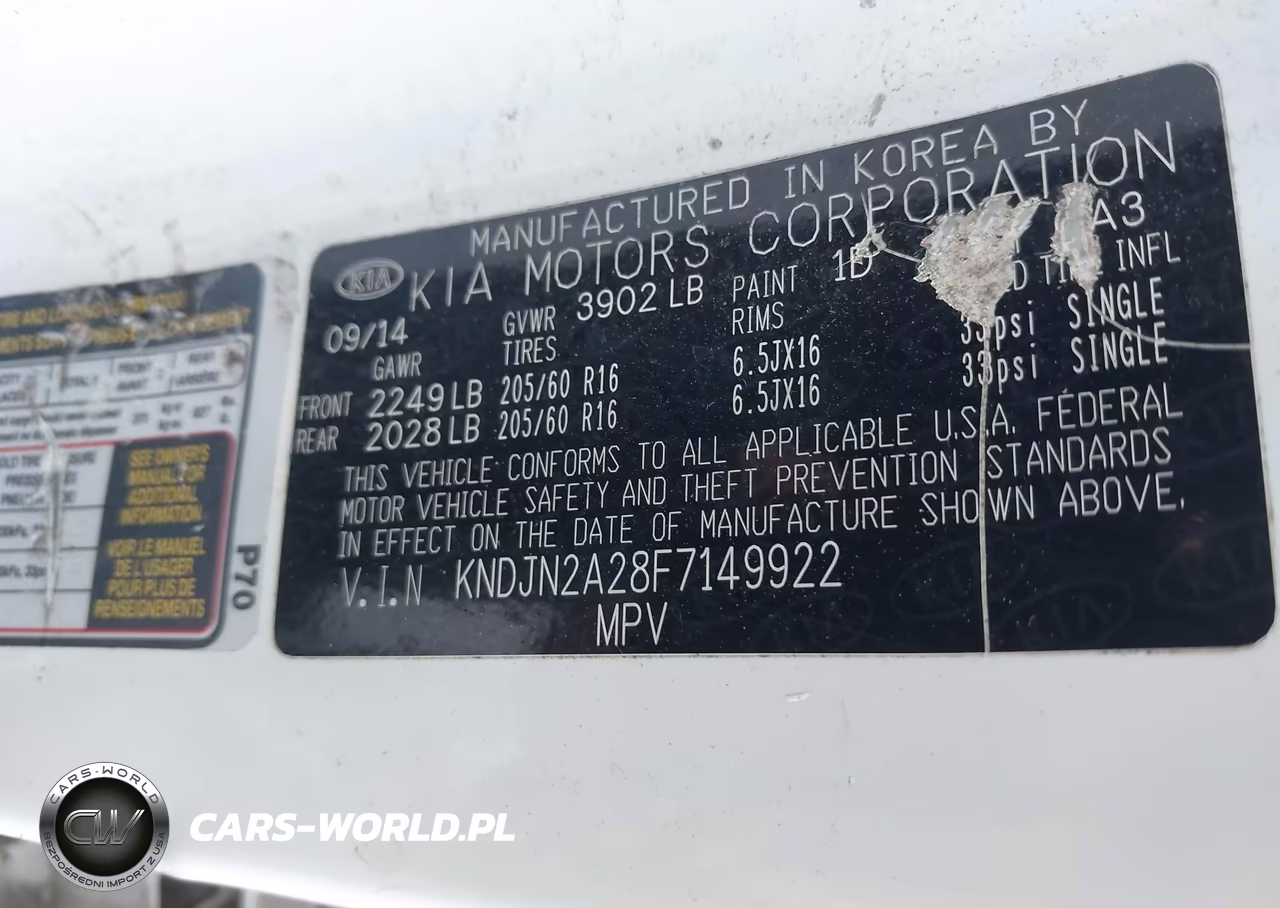 2015 Kia Soul VIN:KNDJN2A28F7149922 - 9