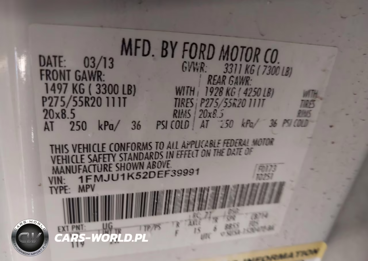 2013 Ford Expedition Limited VIN:1FMJU1K52DEF39991 - 9