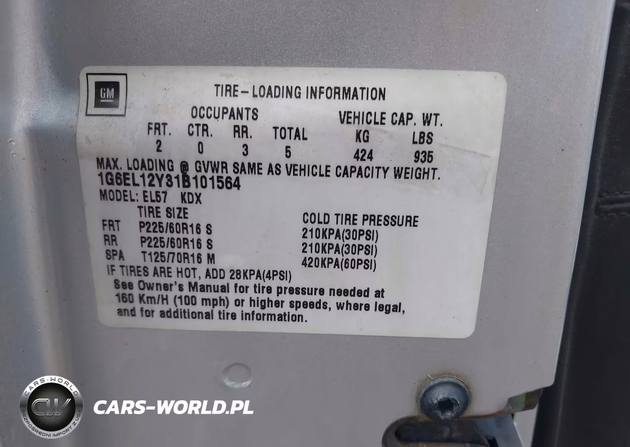 2001 Cadillac Eldorado Esc VIN:1G6EL12Y31B101564 - 9